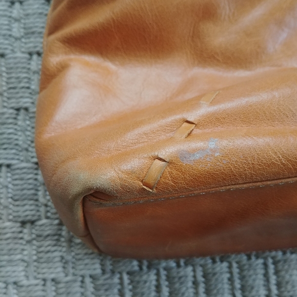 EUC Franklin Covey Camel Colored Leather Purse - Picture 7 of 7